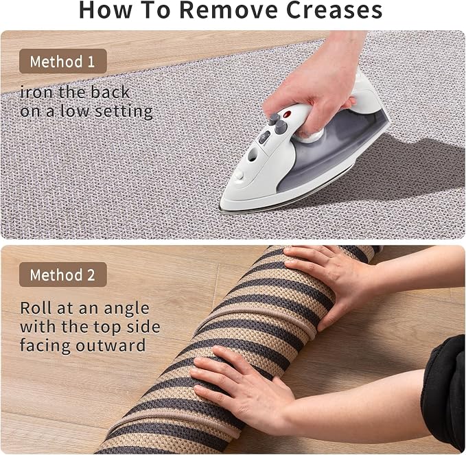 Tangsoo Rainbow Easy Jute Rug 6x9 Washable Area Rugs