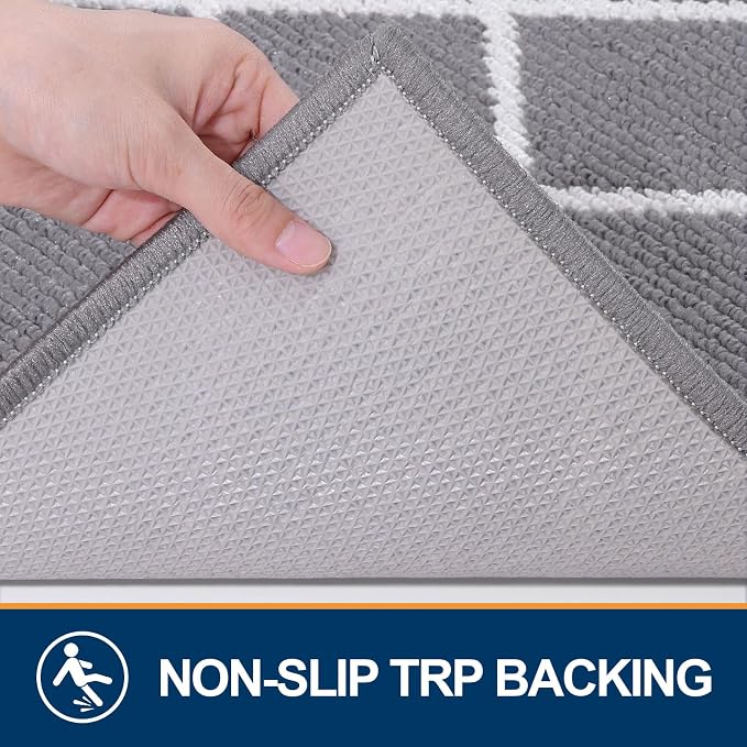 Finchitty Indoor Door Mat, Dirt Resistant and Absorbent, Low-Profile, Washable