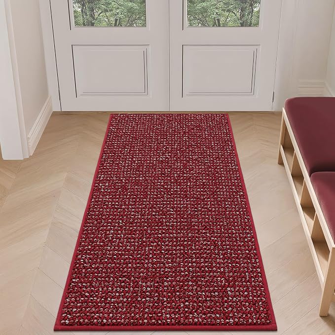 BEQHAUSE Dirt Trapper Door Mat 24" x 60", Non-Slip Washable Doormats Entrance