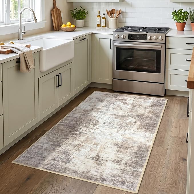 IOHOUZE Abstract Area Rug 3x4 Ft Washable Rugs