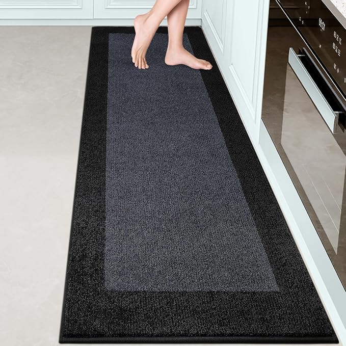 Machine Washable Kitchen Rug 24" x 84", Non Slip Kitchen Mat