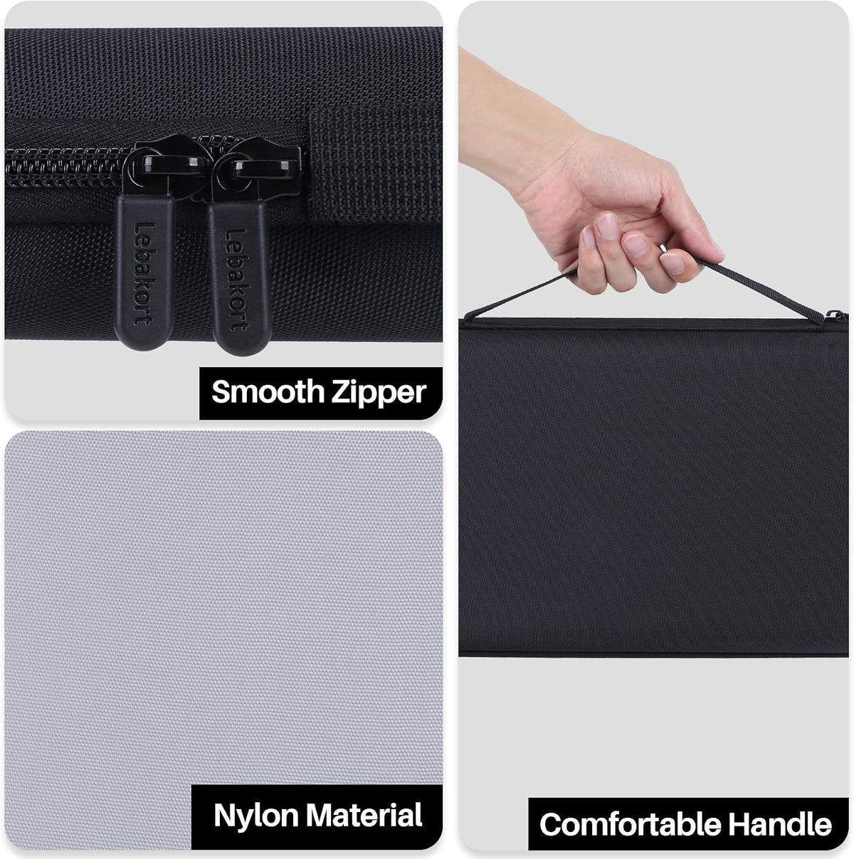 Lebakort Storage Case Compatible with Razer Blackwidow V3/ Blackwidow V4/ Cynosa V2/ Ornata V3/ Huntsman Elite/Huntsman V2/ Redthunder K10 Full Size Mechanical Gaming Keyboard (Gray Case)