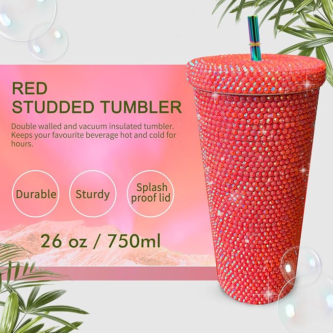 26oz Bling Rhinestone Tumbler