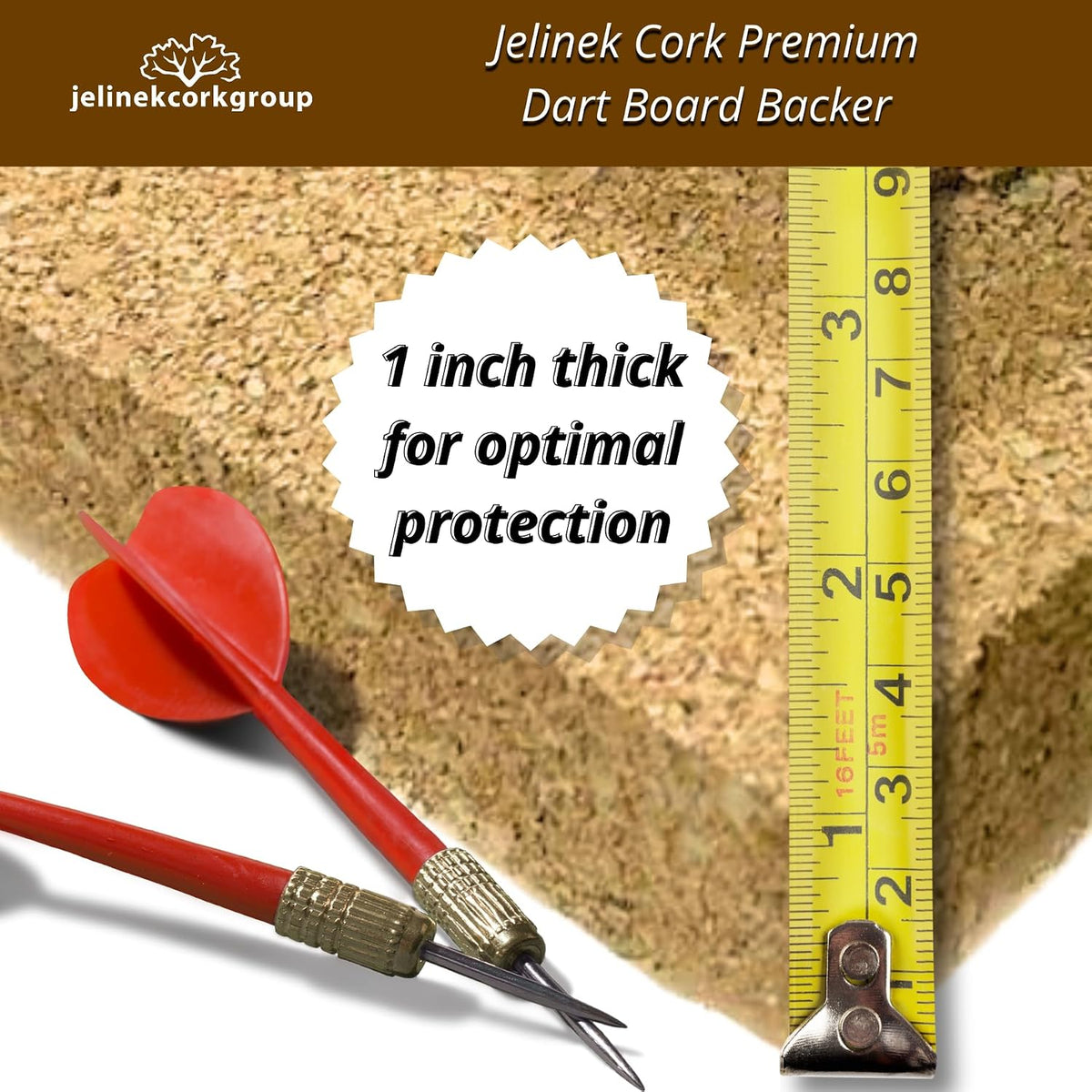 Jelinek Cork Dart Board Backer Wall