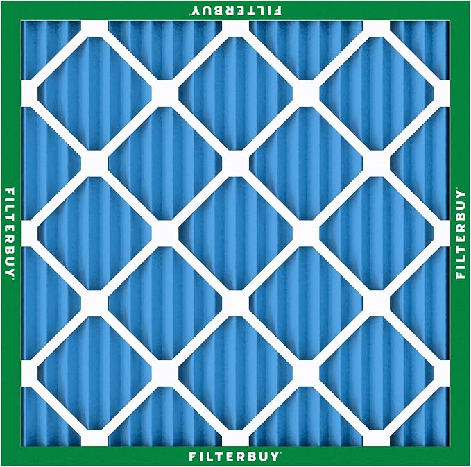 Filterbuy 13.25x13.25x1 Air Filter MERV 13 Optimal Smoke & Allergy Defense