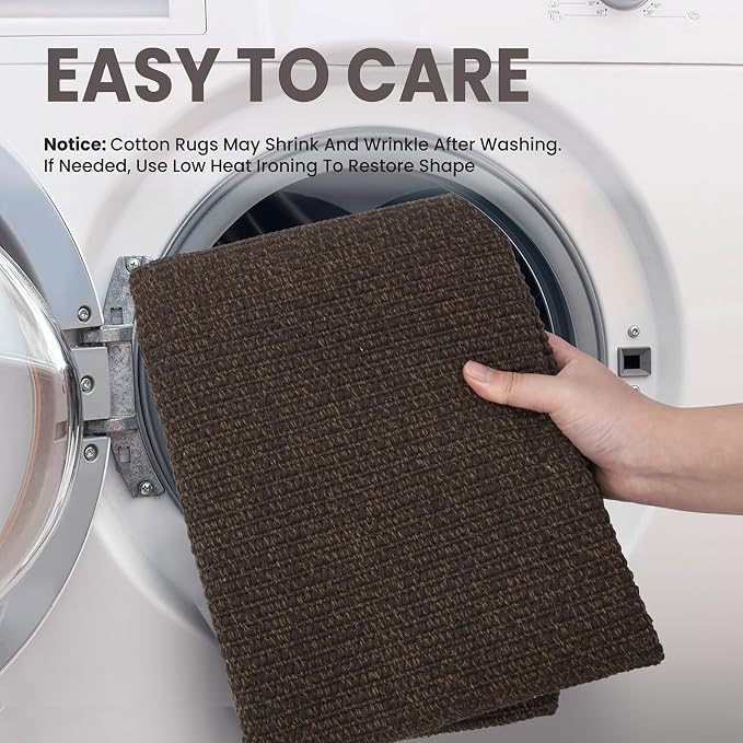 EARTHALL Washable Area Rug 3x5 Ft Non Slip Rugs