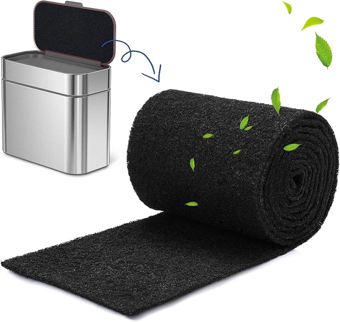 Square Compost Bin Charcoal Filters 78.7 x 5.5 Inch, Activated Carbon Filter