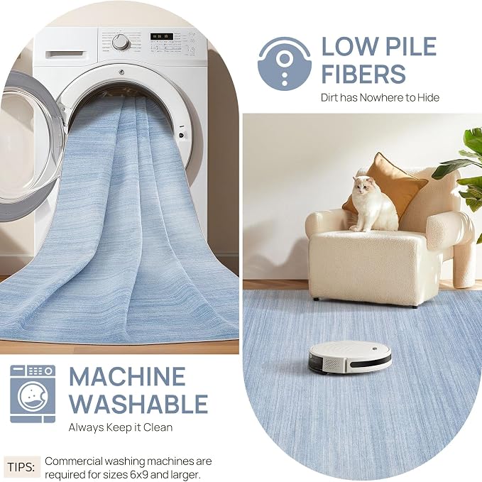 UERMEI 10x14 Washable Area Rug