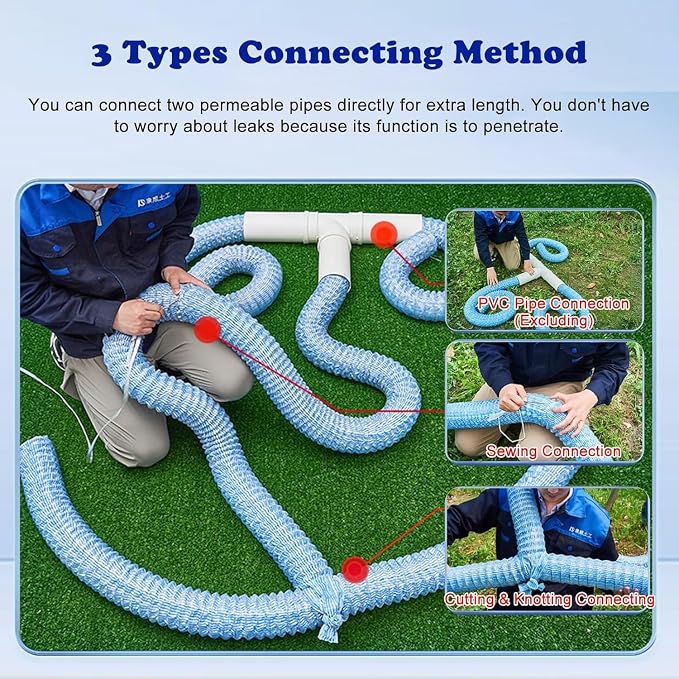 French Drain Pipe for Lawn, L 150ft)