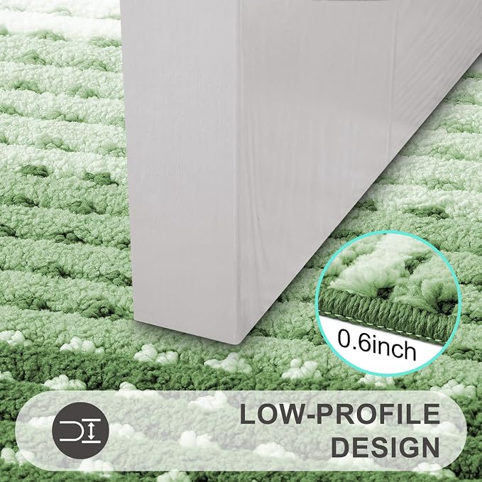 Kitinjoy Indoor Outdoor Door Mat, 59x36 Non-Slip Absorbent Dirt Trapper