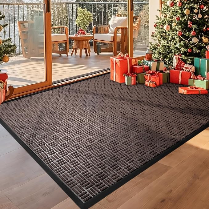 Mibao Front Door Mat, Heavy Duty Durable Welcome Mat