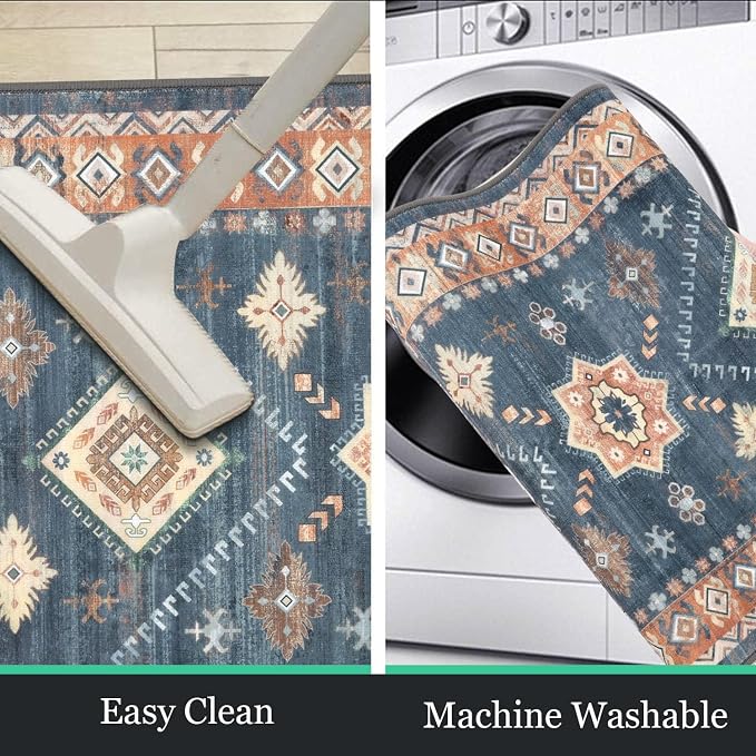 HEBE Boho Kitchen Rug Sets 3 Piece