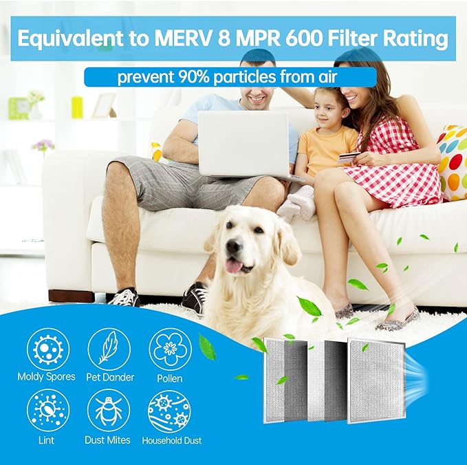 UBeesize 24x30x1 Reusable Electrostatic Air Filter HVAC AC Furnace Filter