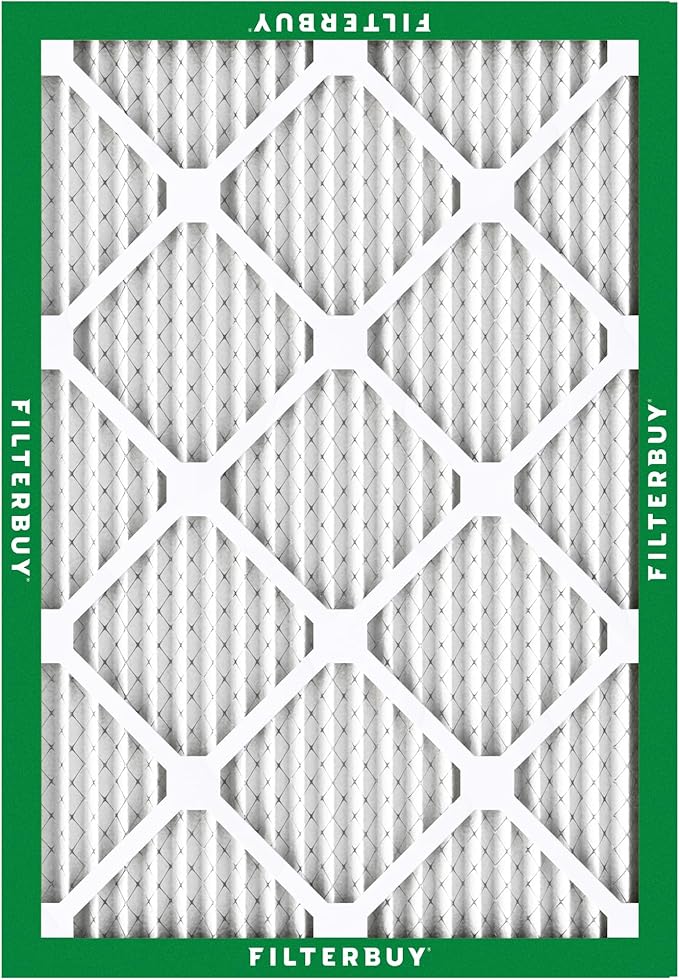 Filterbuy 25x28x1 Air Filter MERV 8 Essential Dust & Allergy Defense,