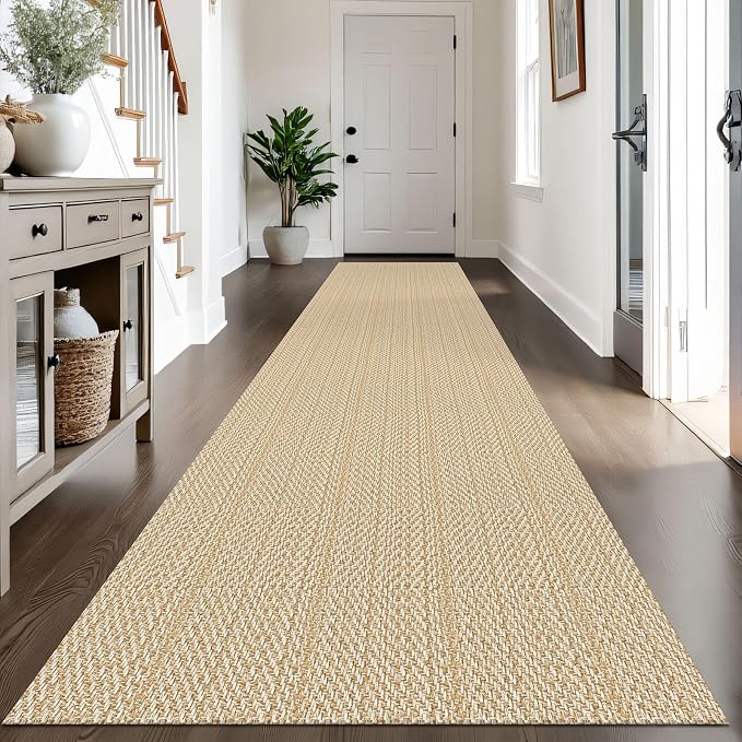 IOHOUZE Washable Exrea Long Hallway Runner Rug 3x14 Non Slip Rubber Backed