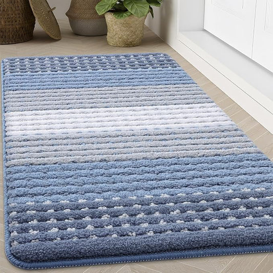 Kitinjoy Indoor Outdoor Door Mat, 71x47 Non-Slip Absorbent Dirt Trapper