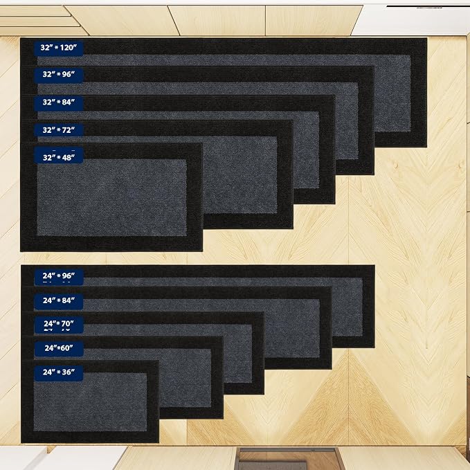 Machine Washable Kitchen Rug 24" x 70", Non Slip Kitchen Mat