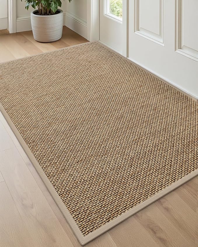 DEXI Ultra Thin Entryway Indoor Door Mat 36x56, Non Slip Rubber Backing Inside