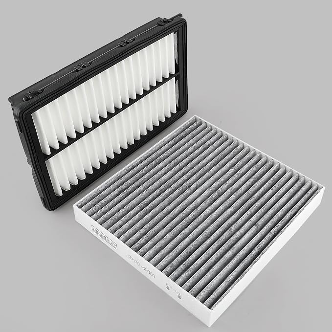 Engine & Cabin Air Filter Set for Hyundai Santa, Sorento; Replace 28113-L1000