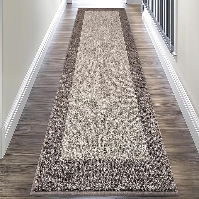 Machine Washable Kitchen Rug 24" x 96", Non Slip Kitchen Mat