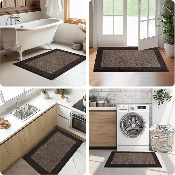 Machine Washable Kitchen Rug 24" x 36", Non Slip Kitchen Mat