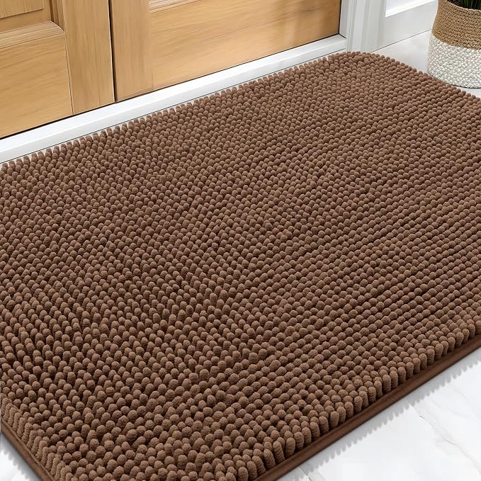 OLANLY Dog Door Mat for Muddy Paws 34x21, Absorbs Moisture and Dirt, Absorbent