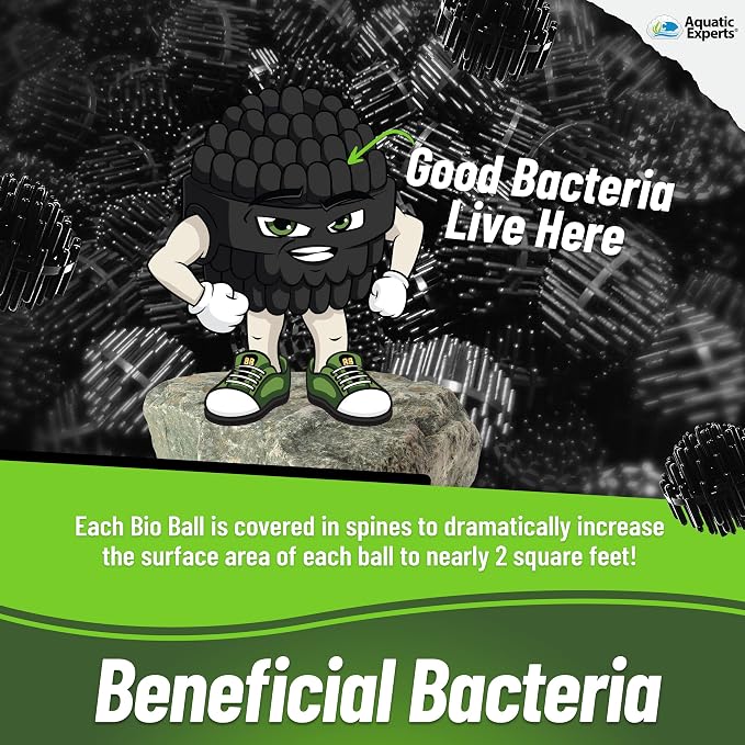 Aquatic Experts Bio Balls Filter Media Bulk, 1.5 Inch Large Bio Balls