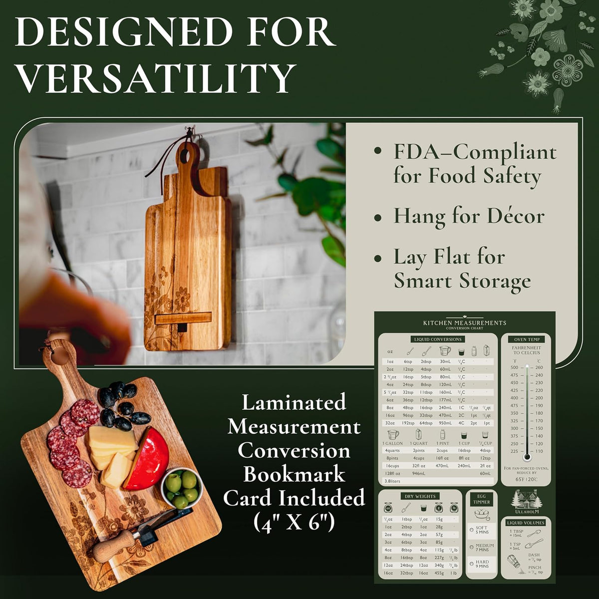 Wooden Cookbook Stand for Kitchen Counter | Multipurpose Display Stand