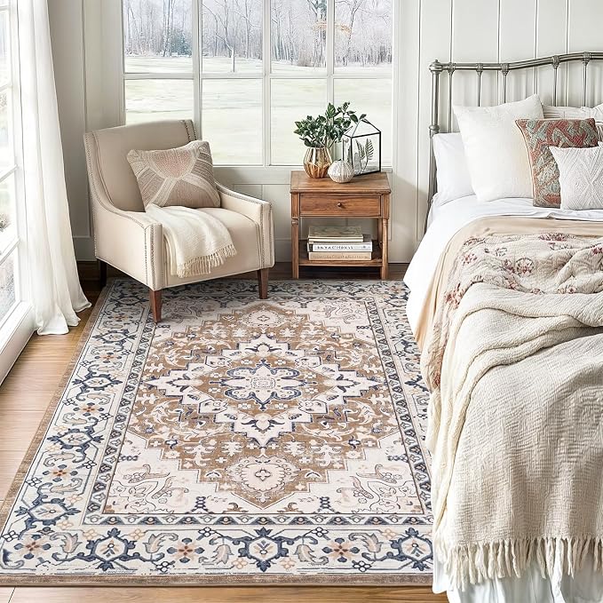 Lofus 4x6 Area Rugs for Living Room, Washable Area Rug, Rugs for Bedroom