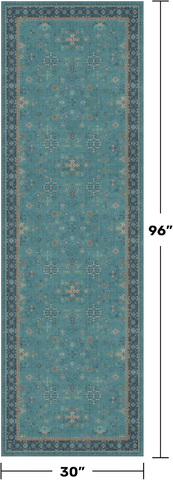 Boho 2'6"x8' Wide Hallway Runner Rugs