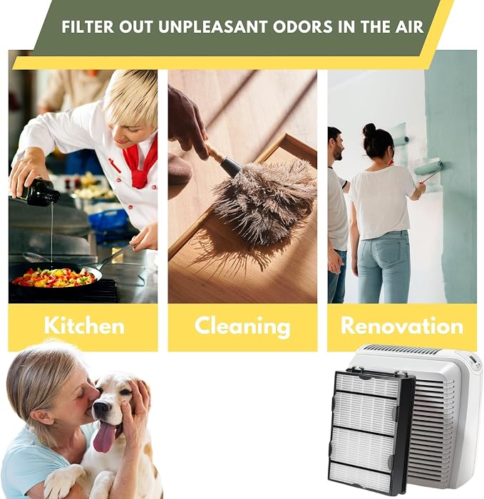 Nispira True HEPA Air Filter Replacement Compatible