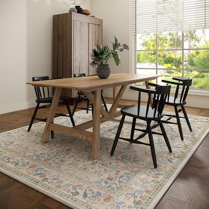 Washable Area Rugs for Living Room: 6x9 Bedroom Rug Vintage Area Rug Stain