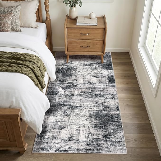 IOHOUZE Abstract Runner Rug 3x7 Ft Washable Runners
