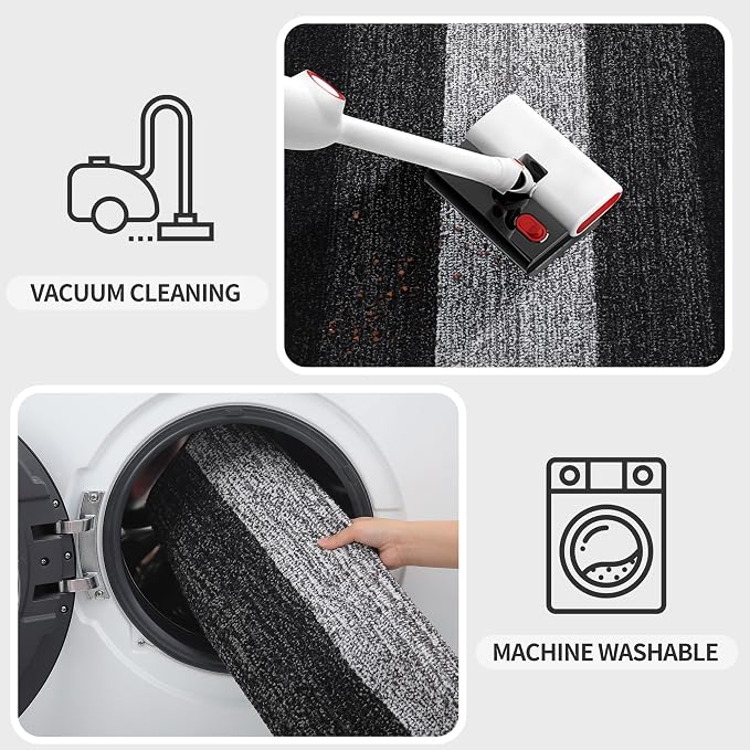 Kitinjoy Indoor Outdoor Door Mat, 36x24 Non-Slip Absorbent Dirt Trapper