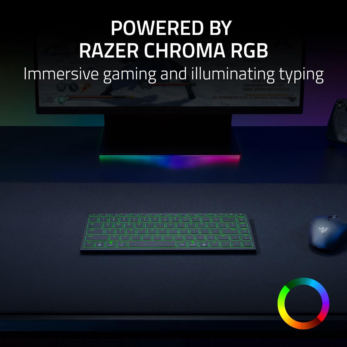 Razer Joro Wireless Gaming Keyboard, Portable Compact 75%, Low Profile Keys