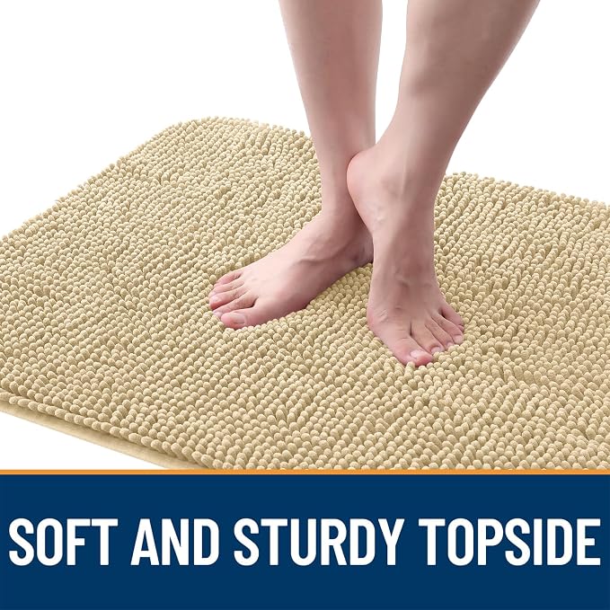 OLANLY Dog Door Mat for Muddy Paws 47x24, Absorbs Moisture and Dirt, Absorbent