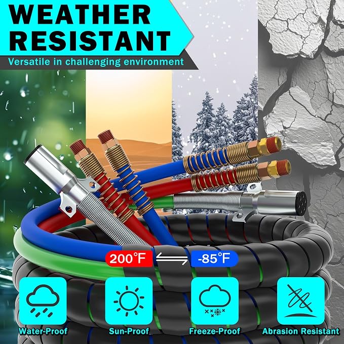CheeMuii 15FT Semi Truck Air Line Kit