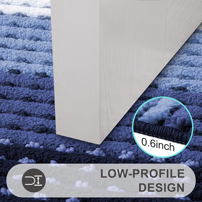 Kitinjoy Indoor Outdoor Door Mat, 71x24 Non-Slip Absorbent Dirt Trapper