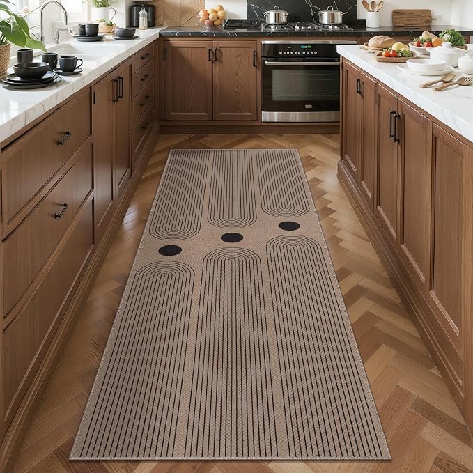 Tangsoo Rainbow Easy Jute Rug 2x5 Washable Kitchen Runner