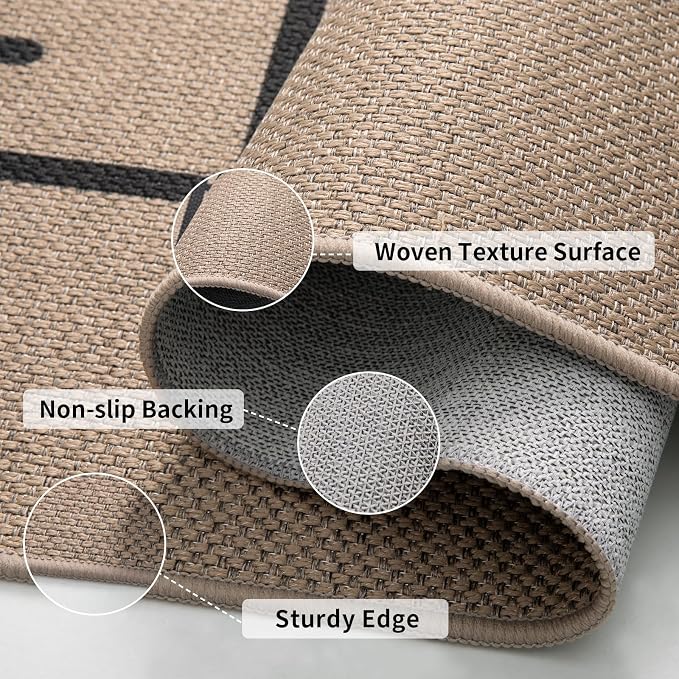 Tangsoo Modern Easy Jute Rug 2x4 Small Rugs