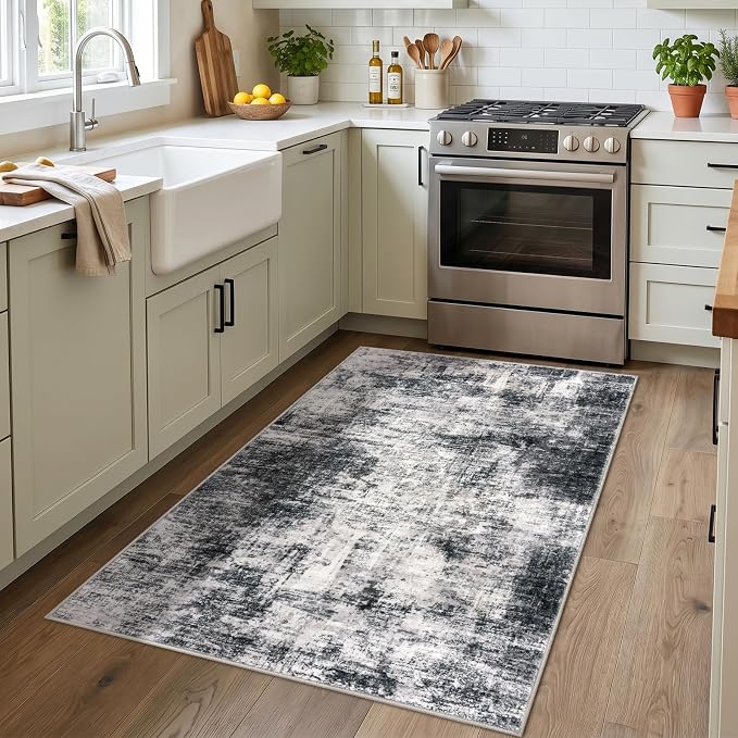 IOHOUZE Abstract Area Rug 3x4 Ft Washable Rugs