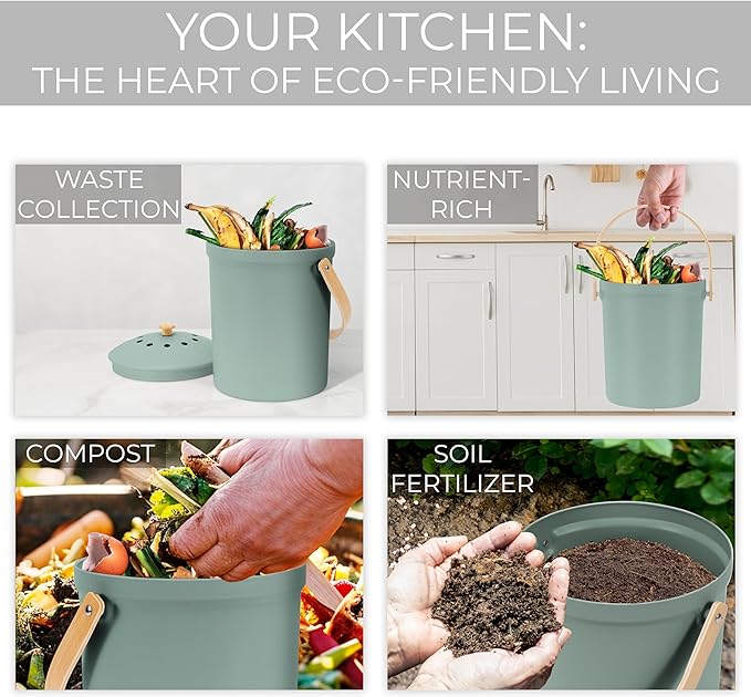 Beautiful Kitchen Compost Bin