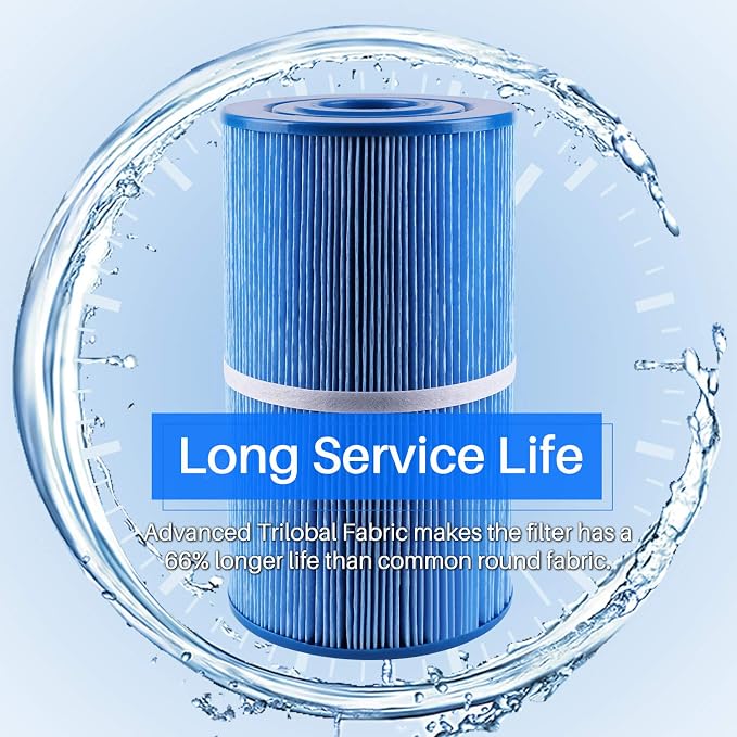 POOLPURE PLFC-6430-M Spa Filter Replaces Watkins 31489, Compatible Pleatco