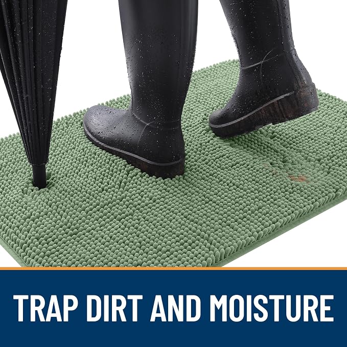 OLANLY Dog Door Mat for Muddy Paws 47x17, Absorbs Moisture and Dirt, Absorbent