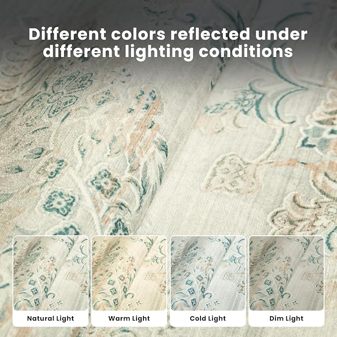 Washable Rugs 8x10 Area Rugs for Living Room-Modern Abstract Rugs for Bedroom