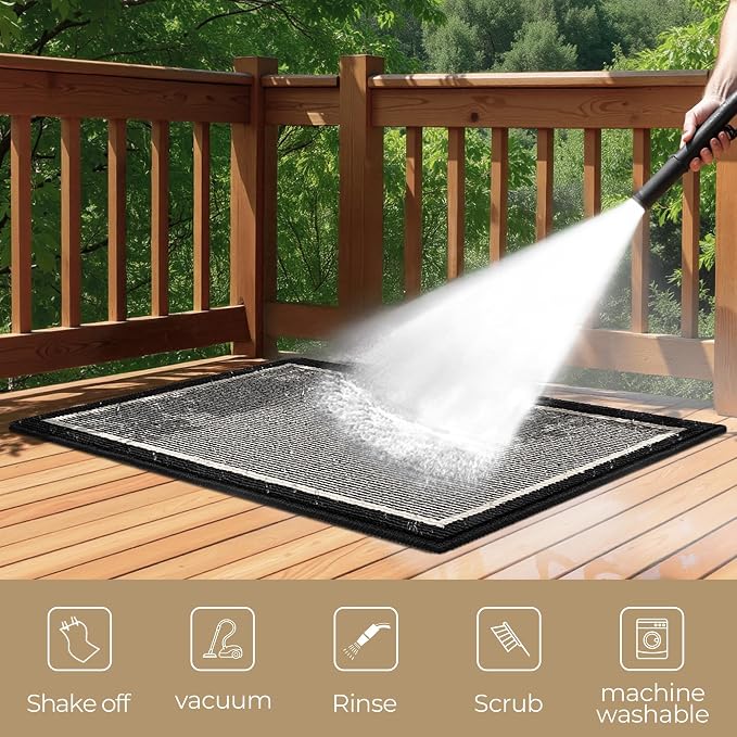 GRANNY SAYS Door Mat, Dirt Absorb Front Door Mat Outside Entrance, Low Profile