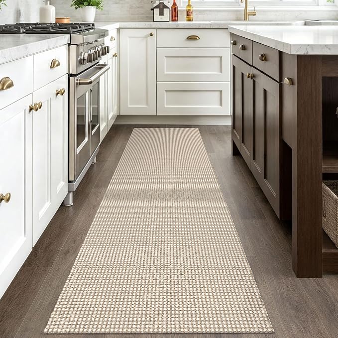 IOHOUZE Washable Runner Rug 2.6x8 Non Slip Rubber Backed Wide Hallway Runner