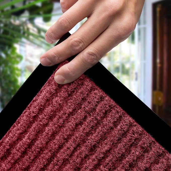 MaxMat® Extra Large Commercial Door Mat, Rubber Border Heavy Duty Door Mat
