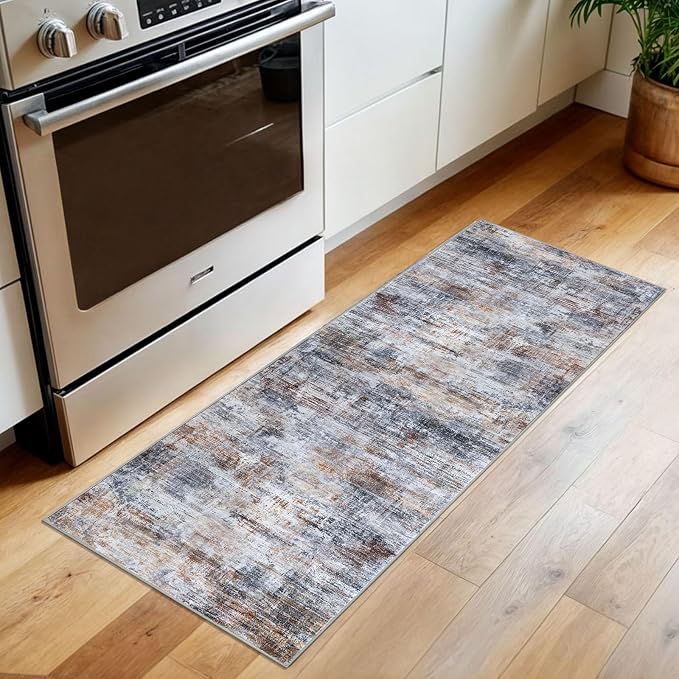 IOHOUZE Abstract Runner Rug 2x5 Ft Washable Runners