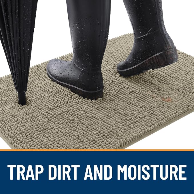 OLANLY Dog Door Mat for Muddy Paws 32x20, Absorbs Moisture and Dirt, Absorbent